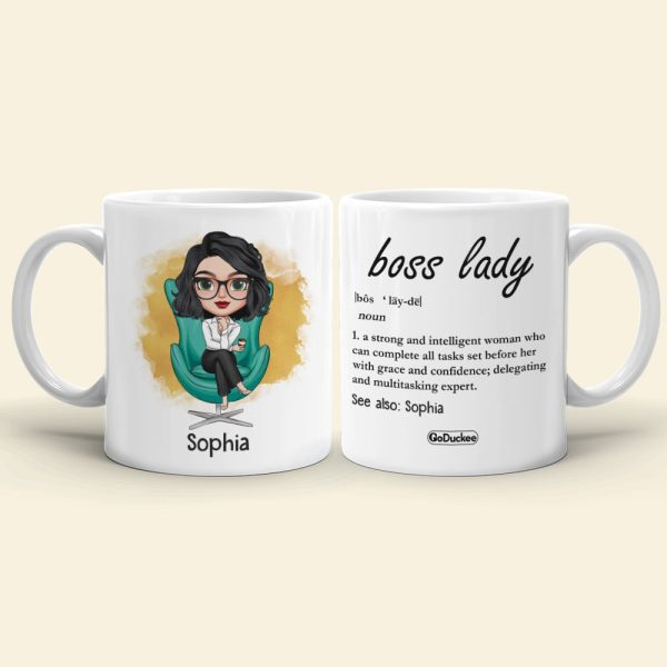 Boss Lady Definition Personalized Mug Gift For Her Boss Lady Definition Personalized Mug Gift For Her