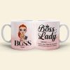 Boss Lady Knows More Than She Says Personalized Boss Lady Mug Boss Lady Knows More Than She Says Personalized Boss Lady Mug
