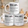 Boss Lady Vibes Only - Friend Personalized Custom Mug - Christmas Gift For Best Friends, Sisters, Family Members, Coworkers Boss Lady Vibes Only - Friend Personalized Custom Mug - Christmas Gift For Best Friends, Sisters, Family Members, Coworkers