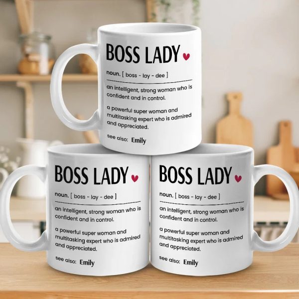 Boss Lady Vibes Only - Friend Personalized Custom Mug - Christmas Gift For Best Friends, Sisters, Family Members, Coworkers Boss Lady Vibes Only - Friend Personalized Custom Mug - Christmas Gift For Best Friends, Sisters, Family Members, Coworkers