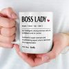 Boss Lady Vibes Only - Friend Personalized Custom Mug - Christmas Gift For Best Friends, Sisters, Family Members, Coworkers Boss Lady Vibes Only - Friend Personalized Custom Mug - Christmas Gift For Best Friends, Sisters, Family Members, Coworkers