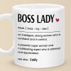 Boss Lady Vibes Only - Friend Personalized Custom Mug - Christmas Gift For Best Friends, Sisters, Family Members, Coworkers Boss Lady Vibes Only - Friend Personalized Custom Mug - Christmas Gift For Best Friends, Sisters, Family Members, Coworkers