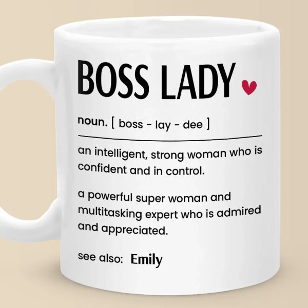 Boss Lady Vibes Only - Friend Personalized Custom Mug - Christmas Gift For Best Friends, Sisters, Family Members, Coworkers Boss Lady Vibes Only - Friend Personalized Custom Mug - Christmas Gift For Best Friends, Sisters, Family Members, Coworkers