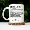 Boss Lady Who Is Remarkable Leader - Personalized Mug Boss Lady Who Is Remarkable Leader - Personalized Mug