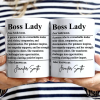 Boss Lady Who Is Remarkable Leader - Personalized Mug Boss Lady Who Is Remarkable Leader - Personalized Mug