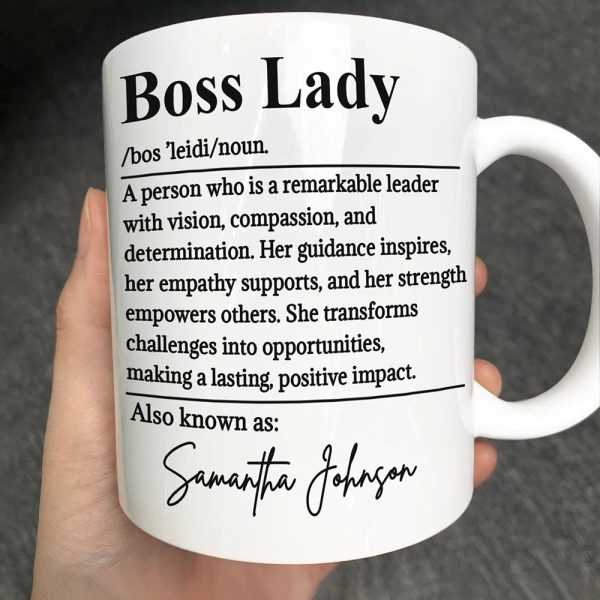 Boss Lady Who Is Remarkable Leader - Personalized Mug Boss Lady Who Is Remarkable Leader - Personalized Mug