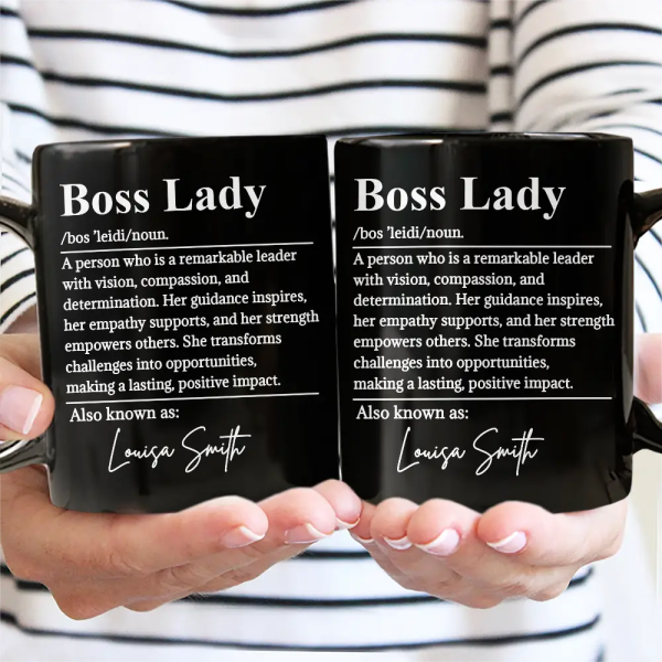 Boss Lady Who Is Remarkable Leader - Personalized Mug Boss Lady Who Is Remarkable Leader - Personalized Mug