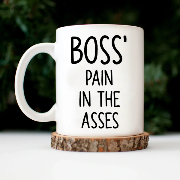Boss' Little Trouble 3D Effect Funny Donkey - Personalized Mug Boss' Little Trouble 3D Effect Funny Donkey - Personalized Mug