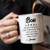 Boss No Matter What Life Throws Awesome Employees Stars - Personalized Custom Coffee Mug - COL050_MG Boss No Matter What Life Throws Awesome Employees Stars - Personalized Custom Coffee Mug - COL050_MG
