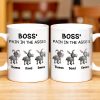 Boss' Pain In The Asses Featuring Playful Donkeys - Personalized Custom Coffee Mug - COL107_MG