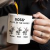 Boss' Pain In The Asses Featuring Playful Donkeys - Personalized Custom Coffee Mug - COL107_MG