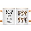 Boss Pain in the Asses, Funny Donkey Office Decoration - Personalized Mug - Custom Employee Gift Exchange, White Elephant Gift Boss Pain in the Asses, Funny Donkey Office Decoration - Personalized Mug - Custom Employee Gift Exchange, White Elephant Gift