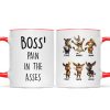 Boss Pain in the Asses, Funny Donkey Office Decoration - Personalized Mug - Custom Employee Gift Exchange, White Elephant Gift Boss Pain in the Asses, Funny Donkey Office Decoration - Personalized Mug - Custom Employee Gift Exchange, White Elephant Gift