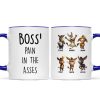 Boss Pain in the Asses, Funny Donkey Office Decoration - Personalized Mug - Custom Employee Gift Exchange, White Elephant Gift Boss Pain in the Asses, Funny Donkey Office Decoration - Personalized Mug - Custom Employee Gift Exchange, White Elephant Gift