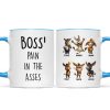 Boss Pain in the Asses, Funny Donkey Office Decoration - Personalized Mug - Custom Employee Gift Exchange, White Elephant Gift Boss Pain in the Asses, Funny Donkey Office Decoration - Personalized Mug - Custom Employee Gift Exchange, White Elephant Gift