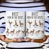 Boss' Pain in the Asses White Ceramic Mug, Personalized Office Humor Gift for Coworkers and Morning Coffee Smiles