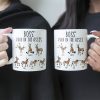 Boss' Pain in the Asses White Ceramic Mug, Personalized Office Humor Gift for Coworkers and Morning Coffee Smiles