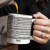 Brave Musical Notes Design - Personalized Custom Coffee Mug - HALW066_MG Brave Musical Notes Design - Personalized Custom Coffee Mug - HALW066_MG