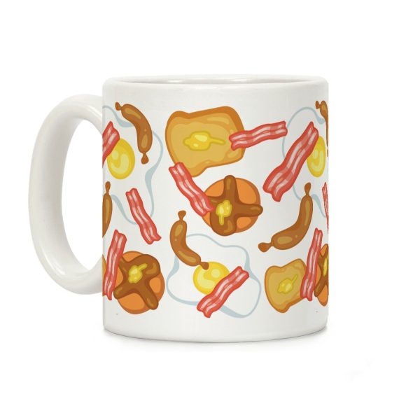 Breakfast Food Pattern Coffee Mug Breakfast Food Pattern Coffee Mug