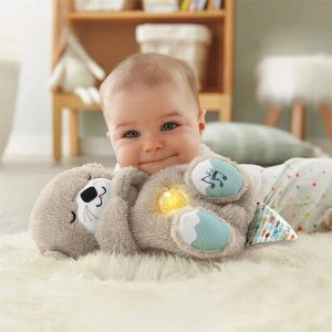 Breathing Bear Soothing Plush Toy with Music & Light for Baby Sleep