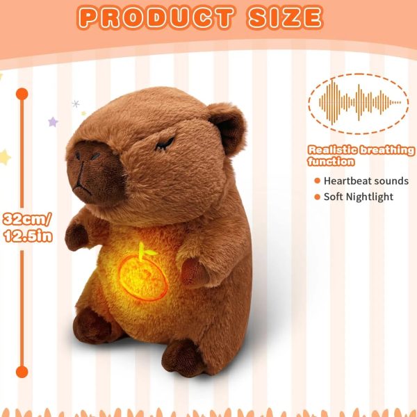 Breathing Capybara Plush Sleep Companion Breathing Capybara Plush Sleep Companion