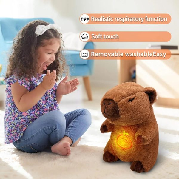 Breathing Capybara Plush Sleep Companion Breathing Capybara Plush Sleep Companion