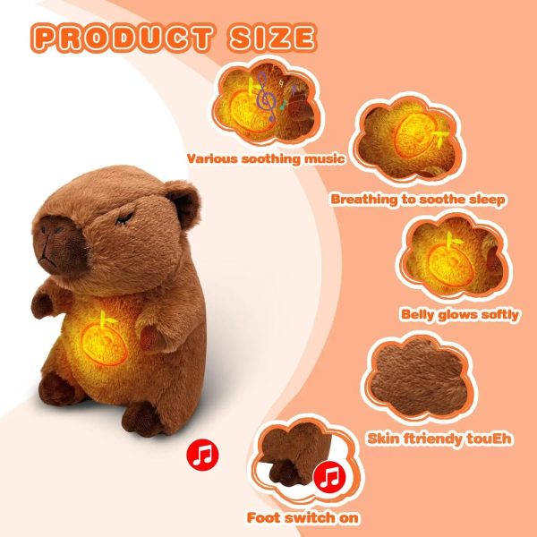 Breathing Capybara Plush Sleep Companion Breathing Capybara Plush Sleep Companion