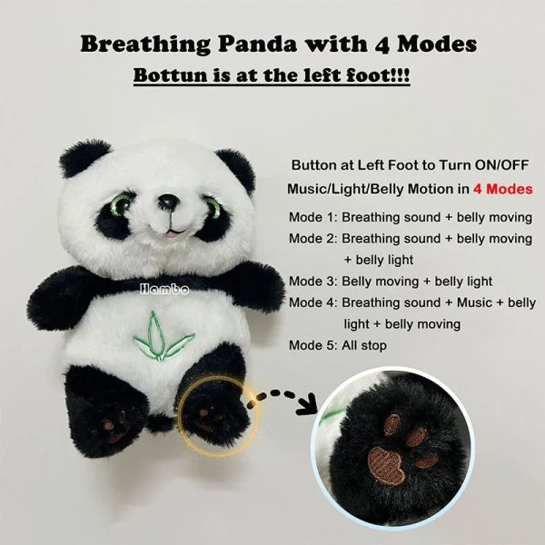 Breathing Fox Bear Plush: Soothing Musical Doll for Baby's Comfort Breathing Fox Bear Plush: Soothing Musical Doll for Baby's Comfort