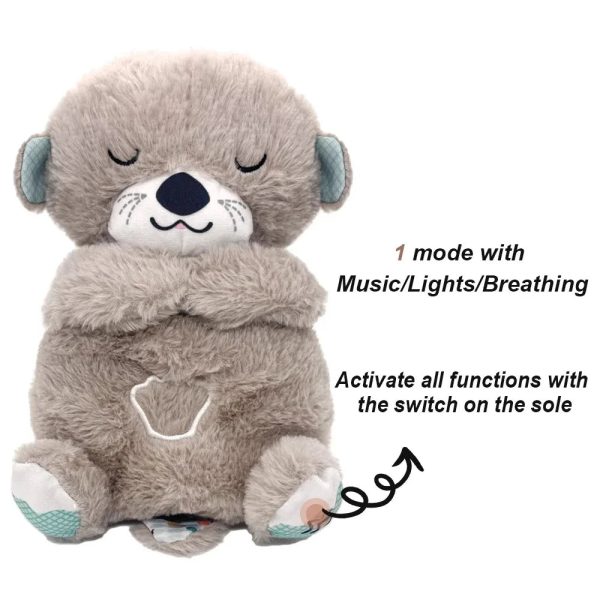 Breathing Fox Bear Plush: Soothing Musical Doll for Baby's Comfort Breathing Fox Bear Plush: Soothing Musical Doll for Baby's Comfort