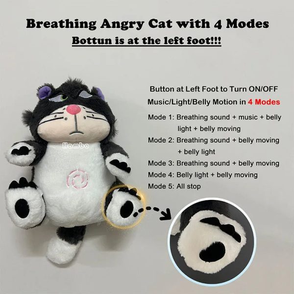 Breathing Fox Bear Plush: Soothing Musical Doll for Baby's Comfort Breathing Fox Bear Plush: Soothing Musical Doll for Baby's Comfort