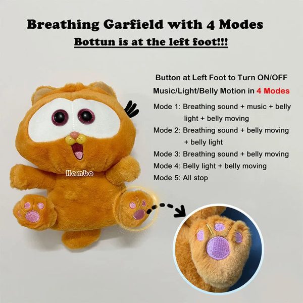 Breathing Fox Bear Plush: Soothing Musical Doll for Baby's Comfort Breathing Fox Bear Plush: Soothing Musical Doll for Baby's Comfort