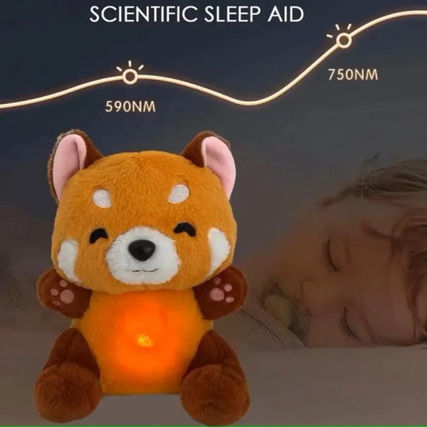 Breathing Fox Bear Plush: Soothing Musical Doll for Baby's Comfort Breathing Fox Bear Plush: Soothing Musical Doll for Baby's Comfort