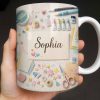 Bring Creativity Into Every Sip With Paint Tubes And Scissors Design - Personalized Custom Coffee Mug - HOB037_MG Bring Creativity Into Every Sip With Paint Tubes And Scissors Design - Personalized Custom Coffee Mug - HOB037_MG