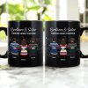 Brother Sister Forever Linked Together - Personalized Mug Brother Sister Forever Linked Together - Personalized Mug