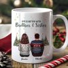 Brother Sisters Christmas Tree Personalized Mug, Christmas Gift for Siblings Brother Sisters Christmas Tree Personalized Mug, Christmas Gift for Siblings