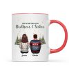 Brother Sisters Christmas Tree Personalized Mug, Christmas Gift for Siblings Brother Sisters Christmas Tree Personalized Mug, Christmas Gift for Siblings