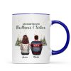 Brother Sisters Christmas Tree Personalized Mug, Christmas Gift for Siblings Brother Sisters Christmas Tree Personalized Mug, Christmas Gift for Siblings