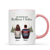 Brother Sisters Christmas Tree Personalized Mug, Christmas Gift for Siblings Brother Sisters Christmas Tree Personalized Mug, Christmas Gift for Siblings
