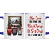 Brother Sisters Sitting By The Window Personalized Mug, Christmas Gift for Siblings Brother Sisters Sitting By The Window Personalized Mug, Christmas Gift for Siblings