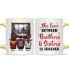 Brother Sisters Sitting By The Window Personalized Mug, Christmas Gift for Siblings Brother Sisters Sitting By The Window Personalized Mug, Christmas Gift for Siblings