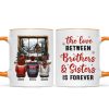 Brother Sisters Sitting By The Window Personalized Mug, Christmas Gift for Siblings Brother Sisters Sitting By The Window Personalized Mug, Christmas Gift for Siblings
