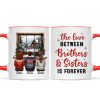 Brother Sisters Sitting By The Window Personalized Mug, Christmas Gift for Siblings Brother Sisters Sitting By The Window Personalized Mug, Christmas Gift for Siblings
