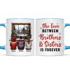 Brother Sisters Sitting By The Window Personalized Mug, Christmas Gift for Siblings Brother Sisters Sitting By The Window Personalized Mug, Christmas Gift for Siblings