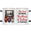 Brother Sisters Sitting By The Window Personalized Mug, Christmas Gift for Siblings Brother Sisters Sitting By The Window Personalized Mug, Christmas Gift for Siblings