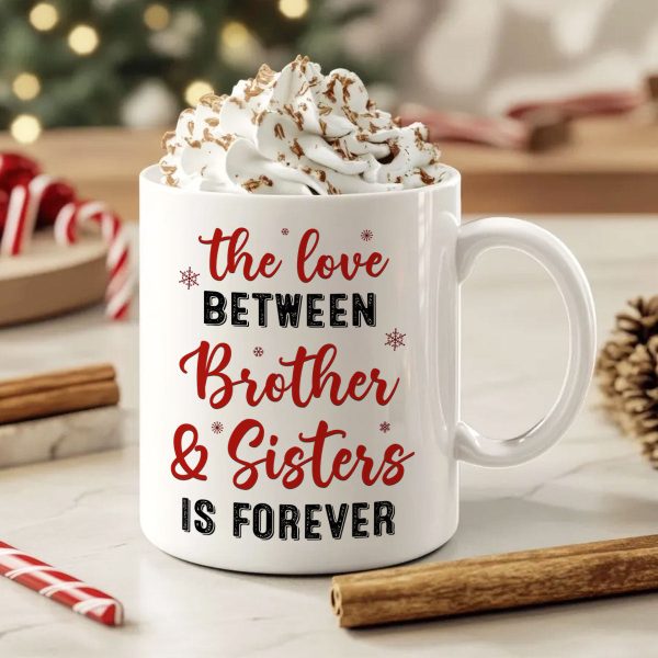Brother Sisters Sitting By The Window Personalized Mug, Christmas Gift for Siblings Brother Sisters Sitting By The Window Personalized Mug, Christmas Gift for Siblings