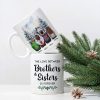 Brother Sisters Watercolor Christmas House Personalized Mug, Christmas Gift for Siblings Brother Sisters Watercolor Christmas House Personalized Mug, Christmas Gift for Siblings