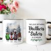 Brother Sisters Watercolor Christmas House Personalized Mug, Christmas Gift for Siblings Brother Sisters Watercolor Christmas House Personalized Mug, Christmas Gift for Siblings