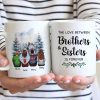 Brother Sisters Watercolor Christmas House Personalized Mug, Christmas Gift for Siblings Brother Sisters Watercolor Christmas House Personalized Mug, Christmas Gift for Siblings
