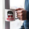 Brother Things Retro Personalized Mug, Red Glasses Family Matching Gift with Custom Name Brother Things Retro Personalized Mug, Red Glasses Family Matching Gift with Custom Name