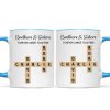 Brothers And Sisters Forever Linked Together Crossword Puzzle Art Personalized Mug, Gift For Brothers, Sisters, Siblings, Family